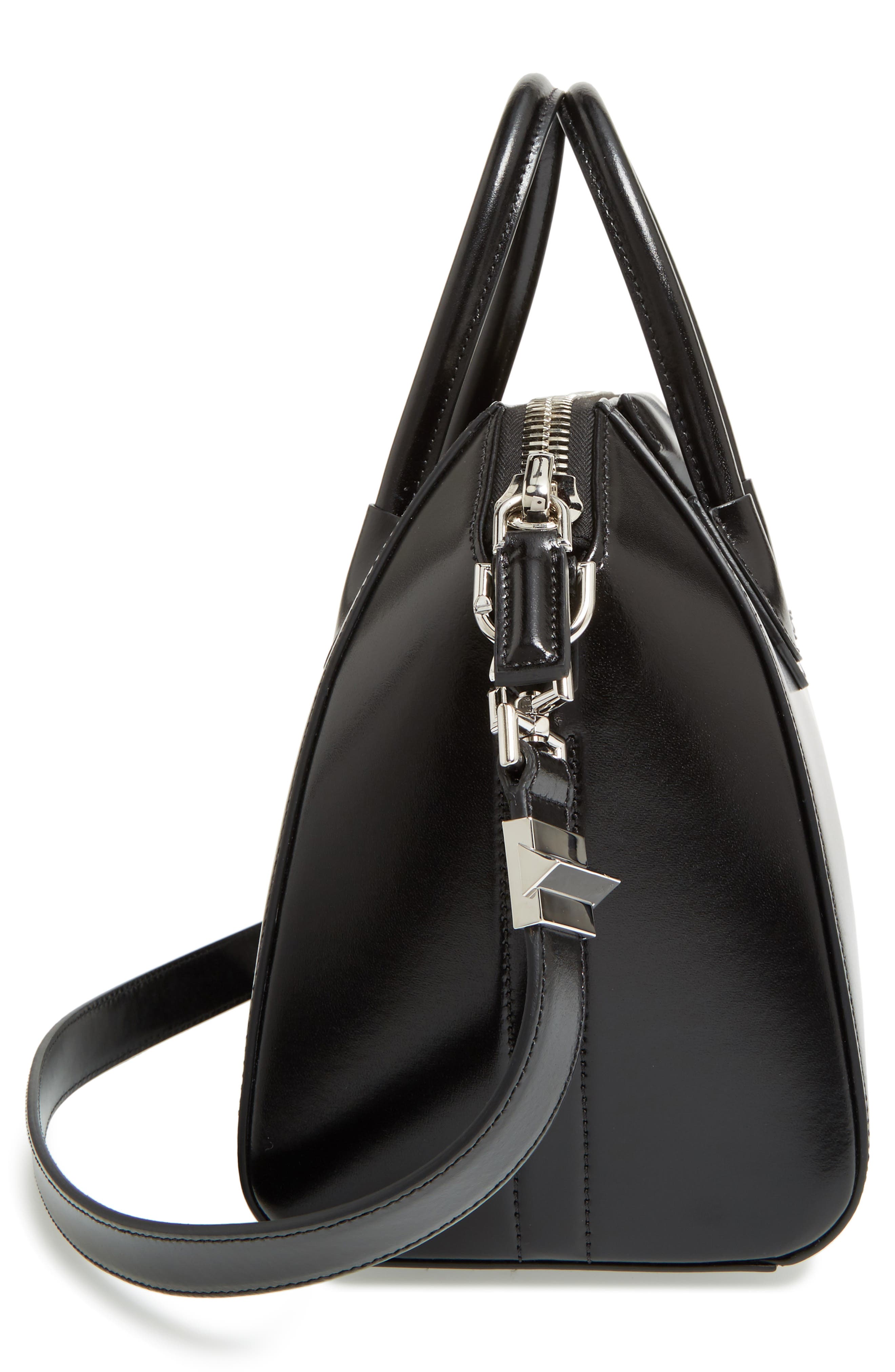 Givenchy Small Antigona Box Leather Satchel, Alternate, color, 