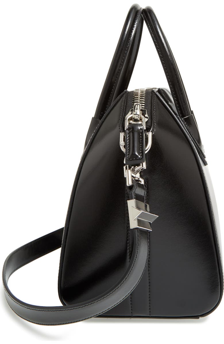 Givenchy Small Antigona Box Leather Satchel, Alternate, color,