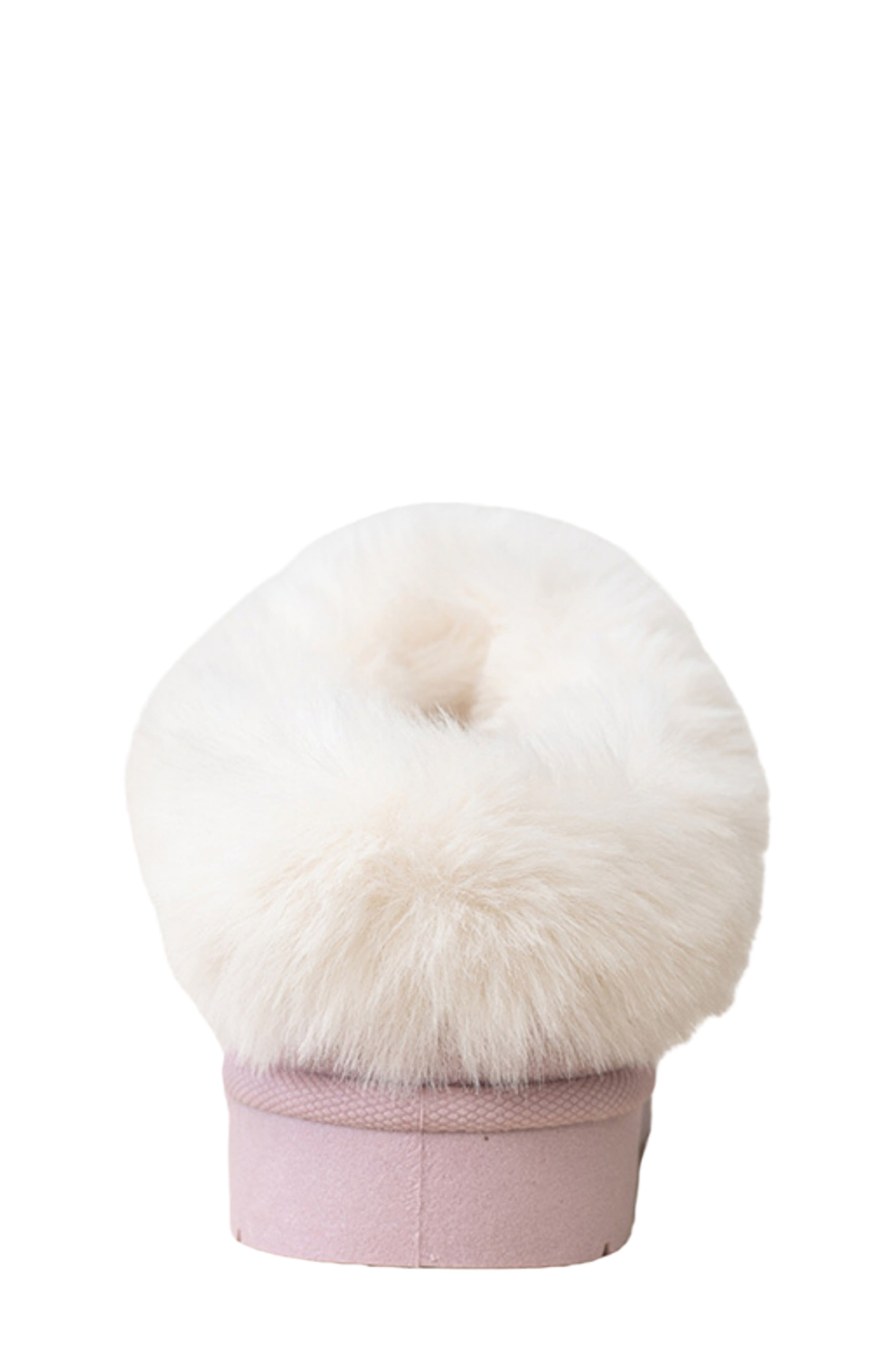 Kids' Faux Fur Trim Bootie, Alternate, color, DUSTY LILAC