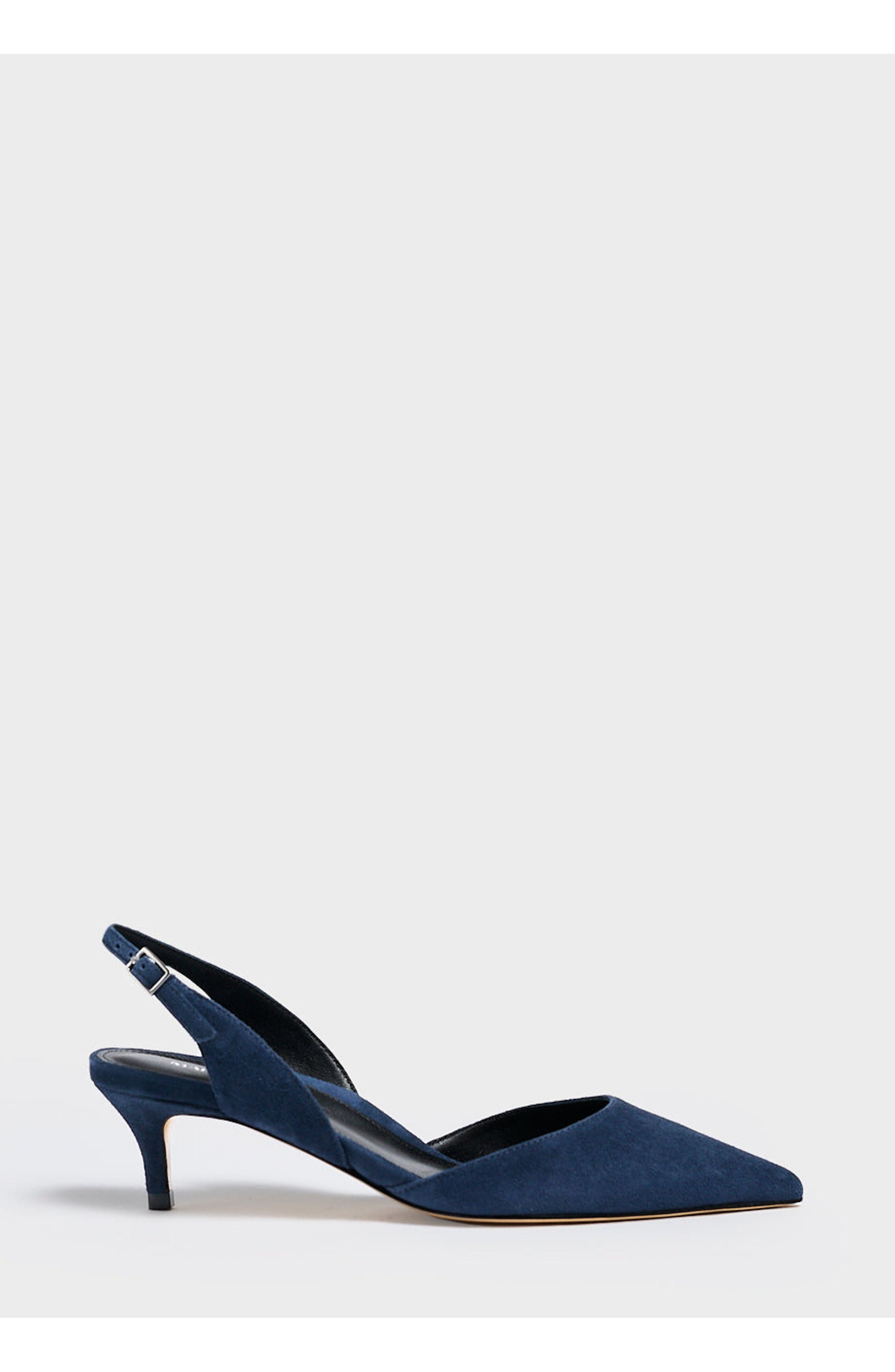 MARION PARKE Classic Slingback 45 Pumps Suede, Main, color, 