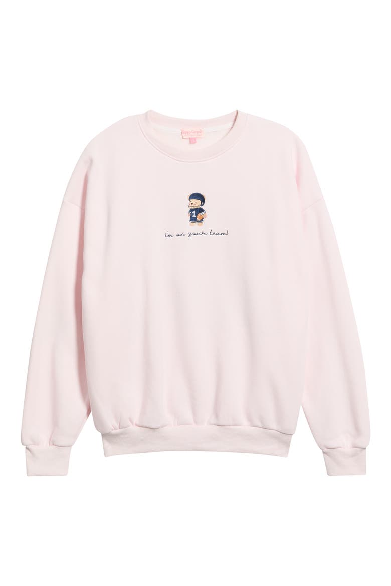 I’m on Your Team Crewneck Sweatshirt, Main, color, BLUSH PINK