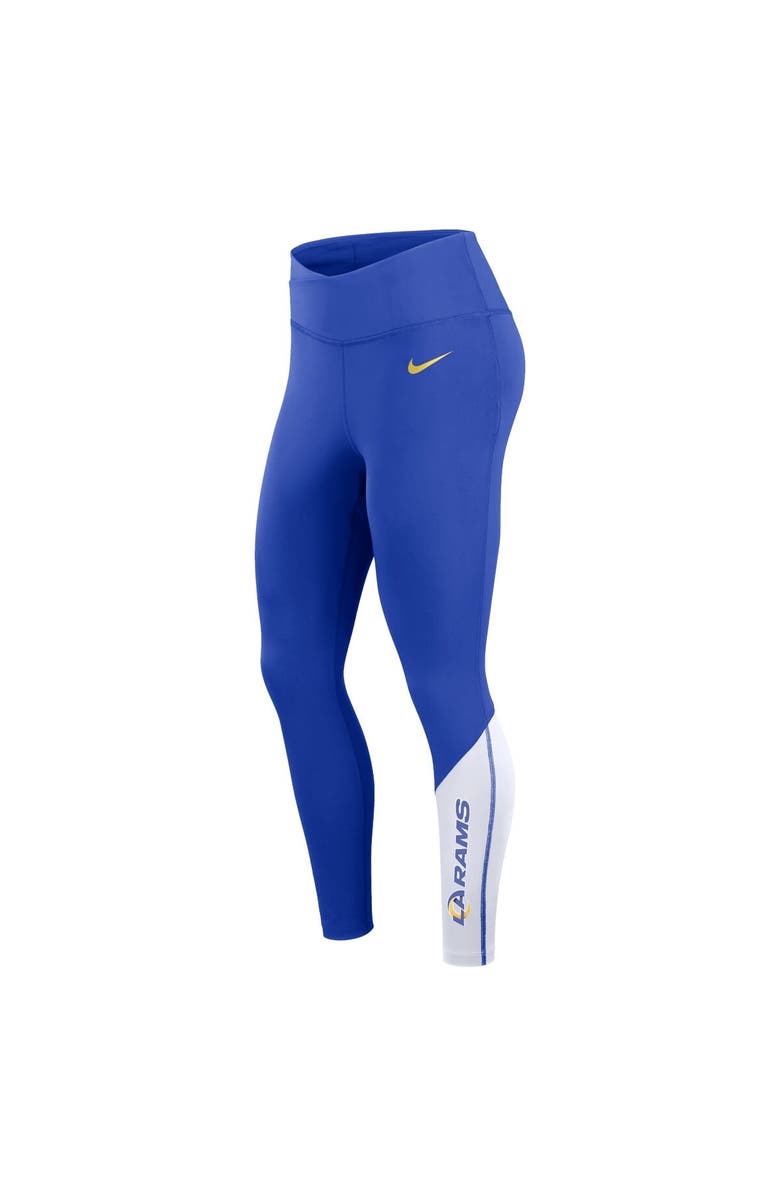 Nike Women's Nike Royal/White Los Angeles Rams 7/8 Performance Leggings, Alternate, color,