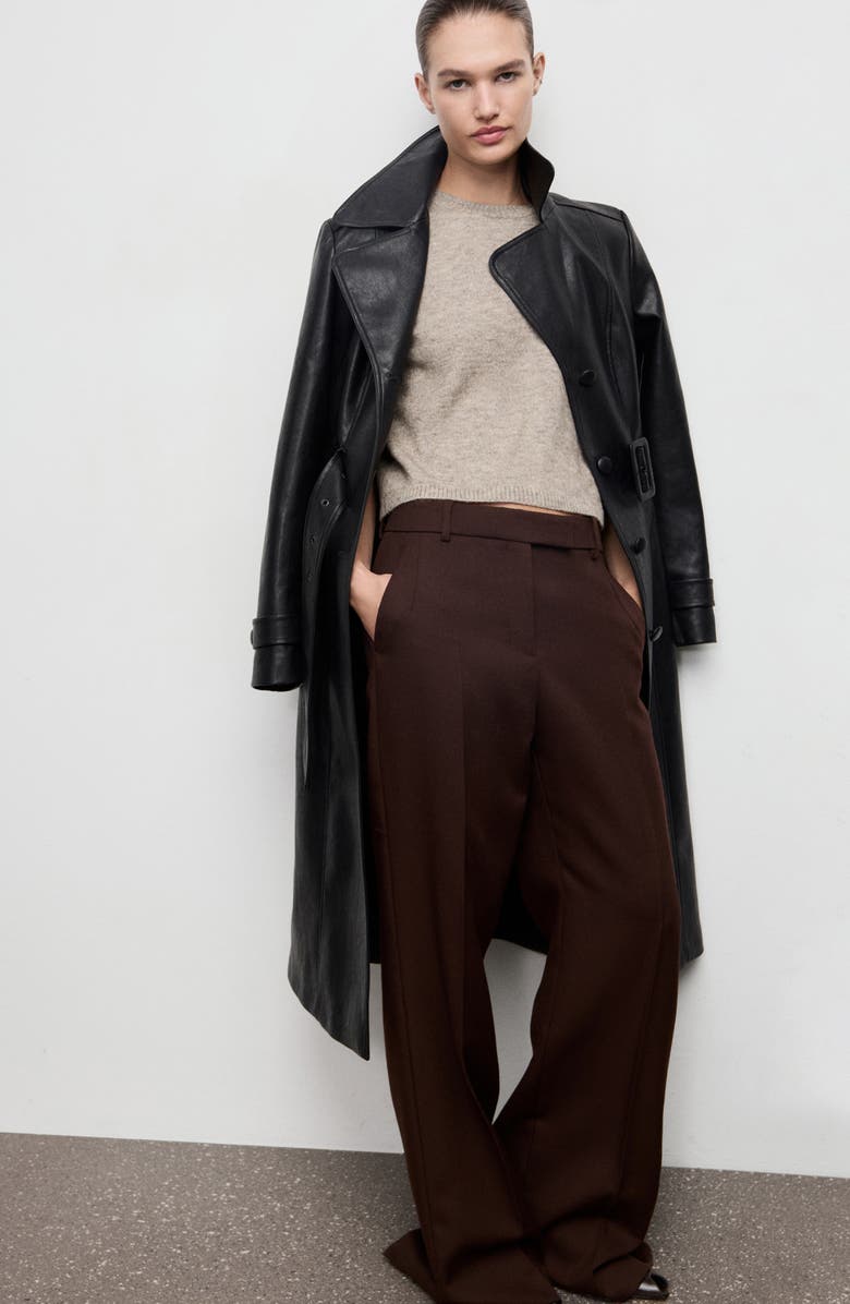 MANGO Short Sleeve Crewneck Sweater, Alternate, color, Light/ Pastel Grey