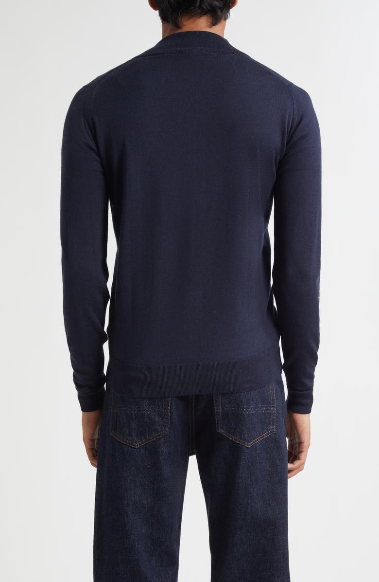 John Smedley Claygate Merino Wool Cardigan, Alternate, color, Midnight