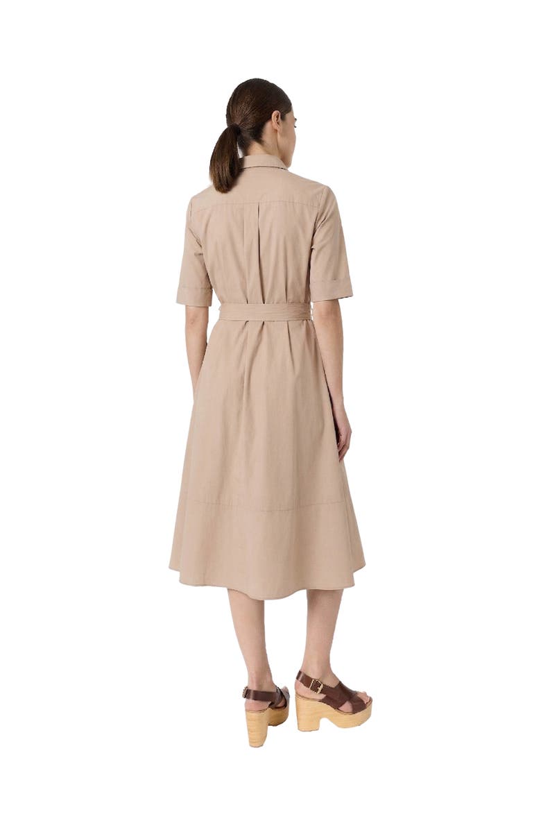 GERARD DAREL Rana Midi Shirt Dress, Alternate, color, Beige