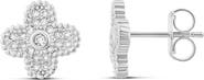 SHYMI Pavé Clover Stud Earrings
