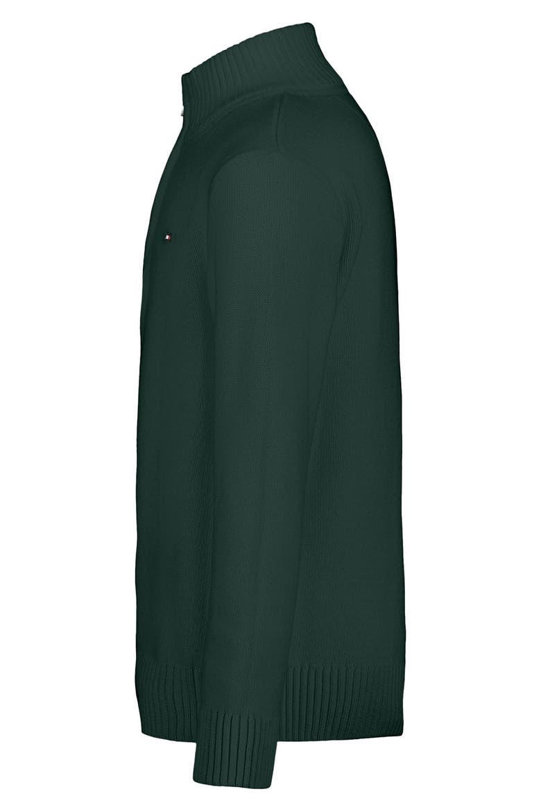Kids' Cotton Quarter Zip Sweater, Alternate, color, JUNE BUG