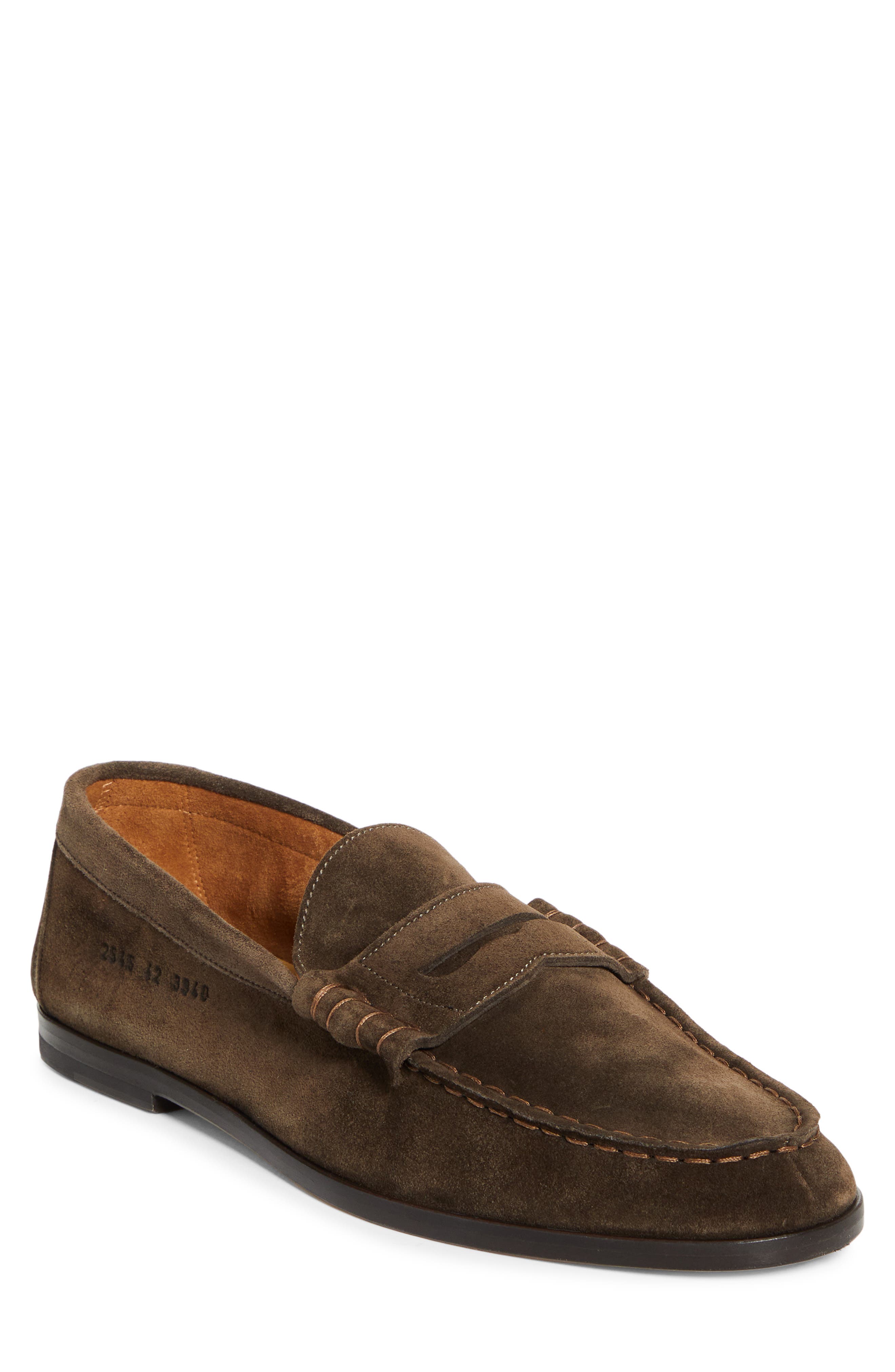 Common Projects Soft Penny Loafer, Main, color, Mud