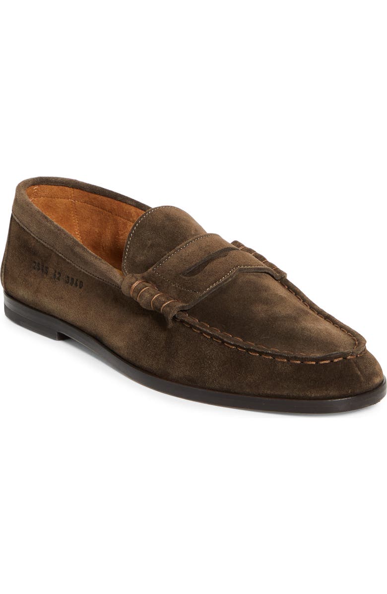 Common Projects Soft Penny Loafer, Main, color, Mud