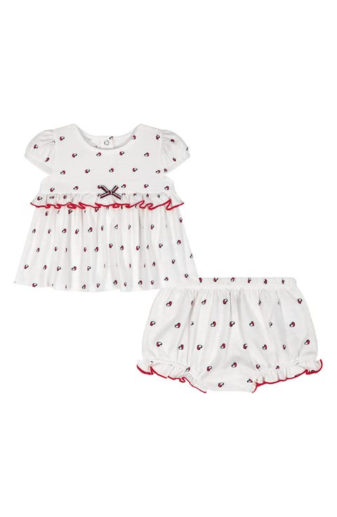 Tommy Heart Logo Top & Bloomers Set (Baby)