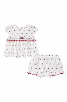 Tommy Hilfiger Tommy Heart Logo Top & Bloomers Set