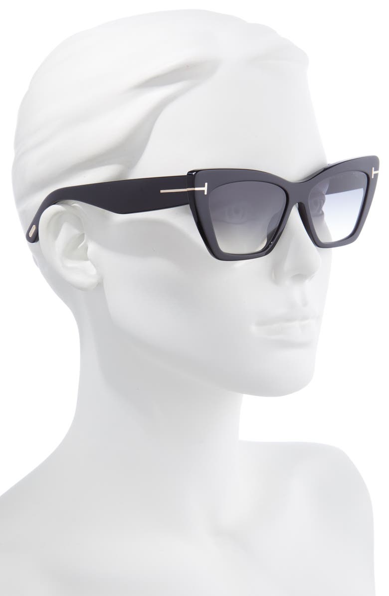 Wyatt 56mm Gradient Cat Eye Sunglasses