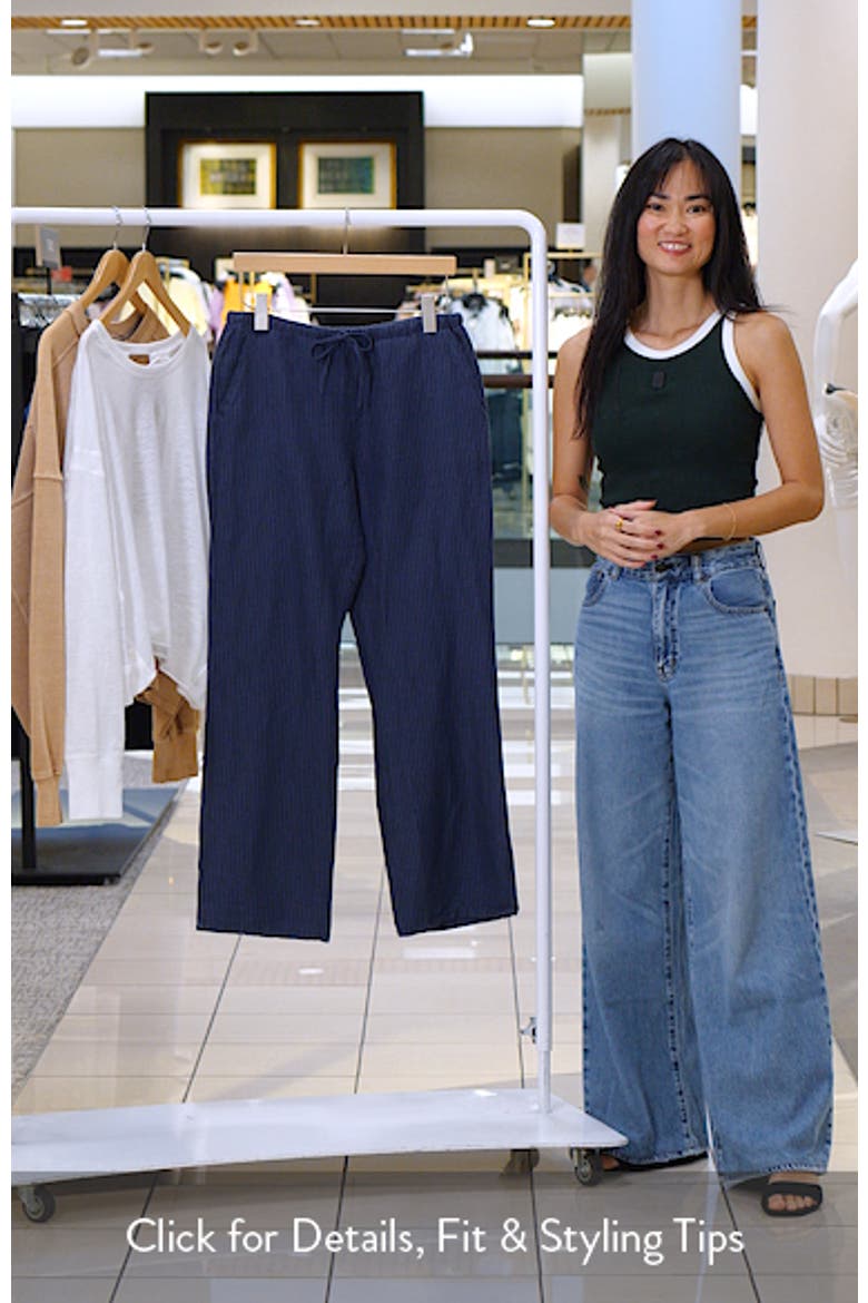 Perfect Linen Blend Drawstring Pants video