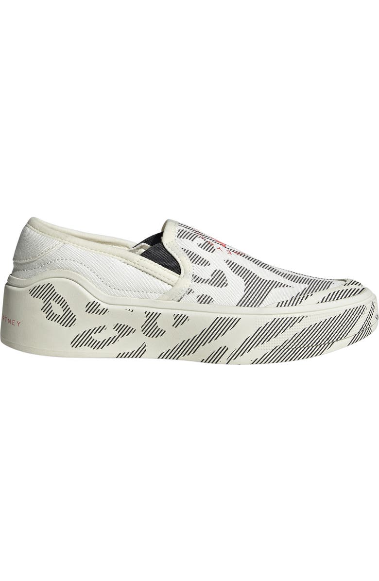 adidas by Stella McCartney Court Slip-On Shoe, Alternate, color, Off White