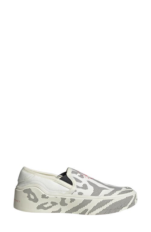 Adidas By Stella Mccartney Court Slip-on Shoe In White