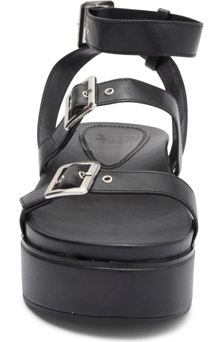 ASOS DESIGN Trombone Platform Buckle Sandal, Alternate, color,