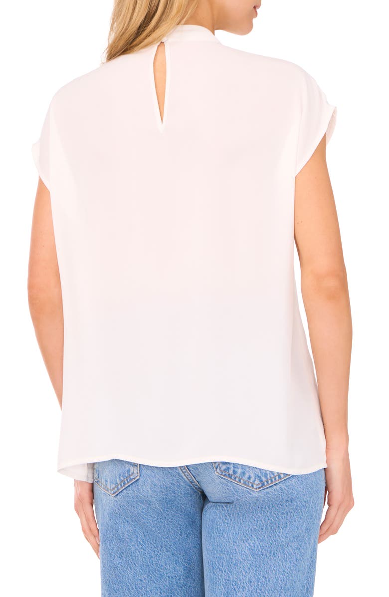 Halogen<sup>®</sup> Mock Neck Cap Sleeve Shell, Alternate, color, New Ivory