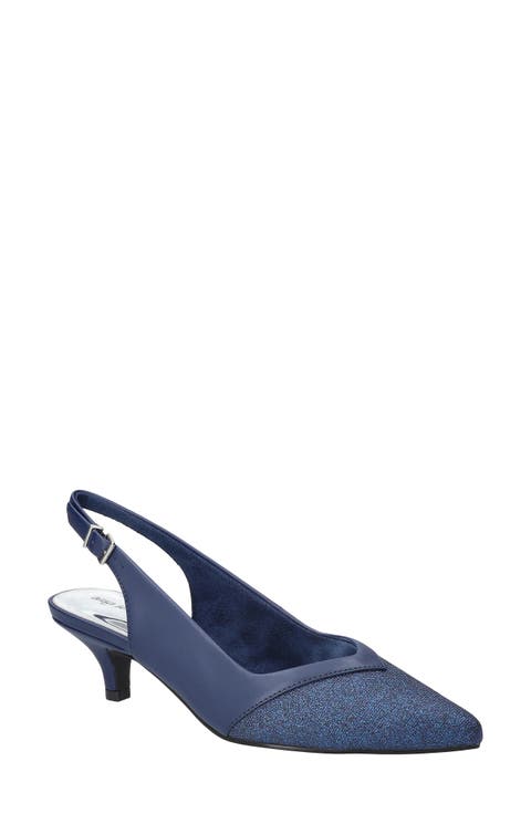 Vivid Kitten Heel Slingback Pump (Women)