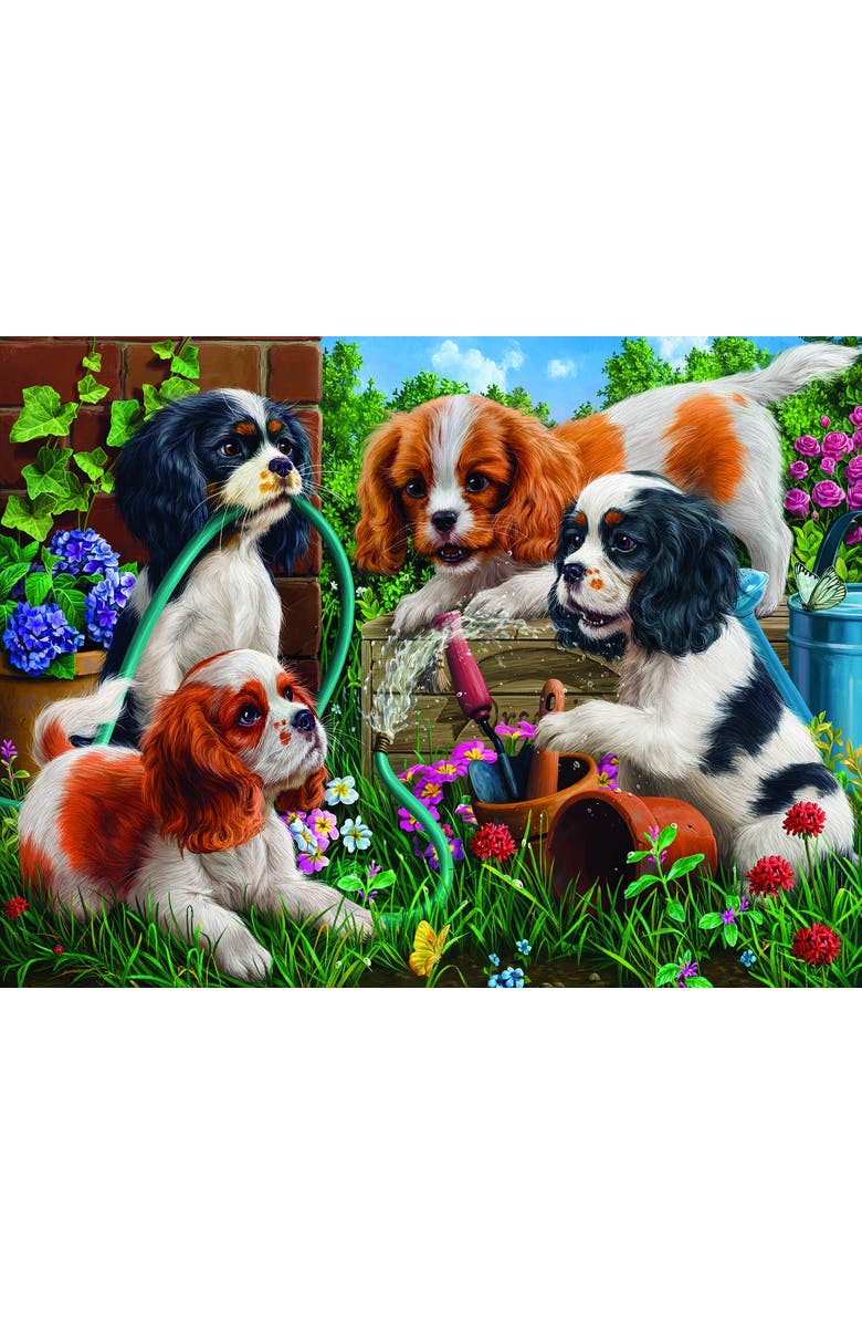 Sunsout Pups in the Garden 1000 piece Jigsaw Puzzle for Adults, Alternate, color,