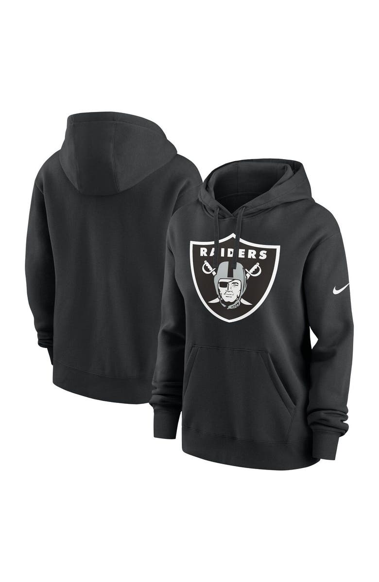 Nike Women's Nike Black Las Vegas Raiders Team Logo Club Fleece Pullover Hoodie, Main, color, 