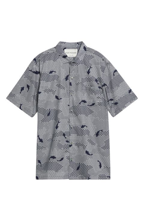 Katazome Short Sleeve Button Up Shirt