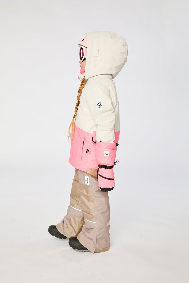 Teknik Sleeve Reinforced Jacket & Pants Two Piece Snowsuit, Alternate, color, Off-White and Pink
