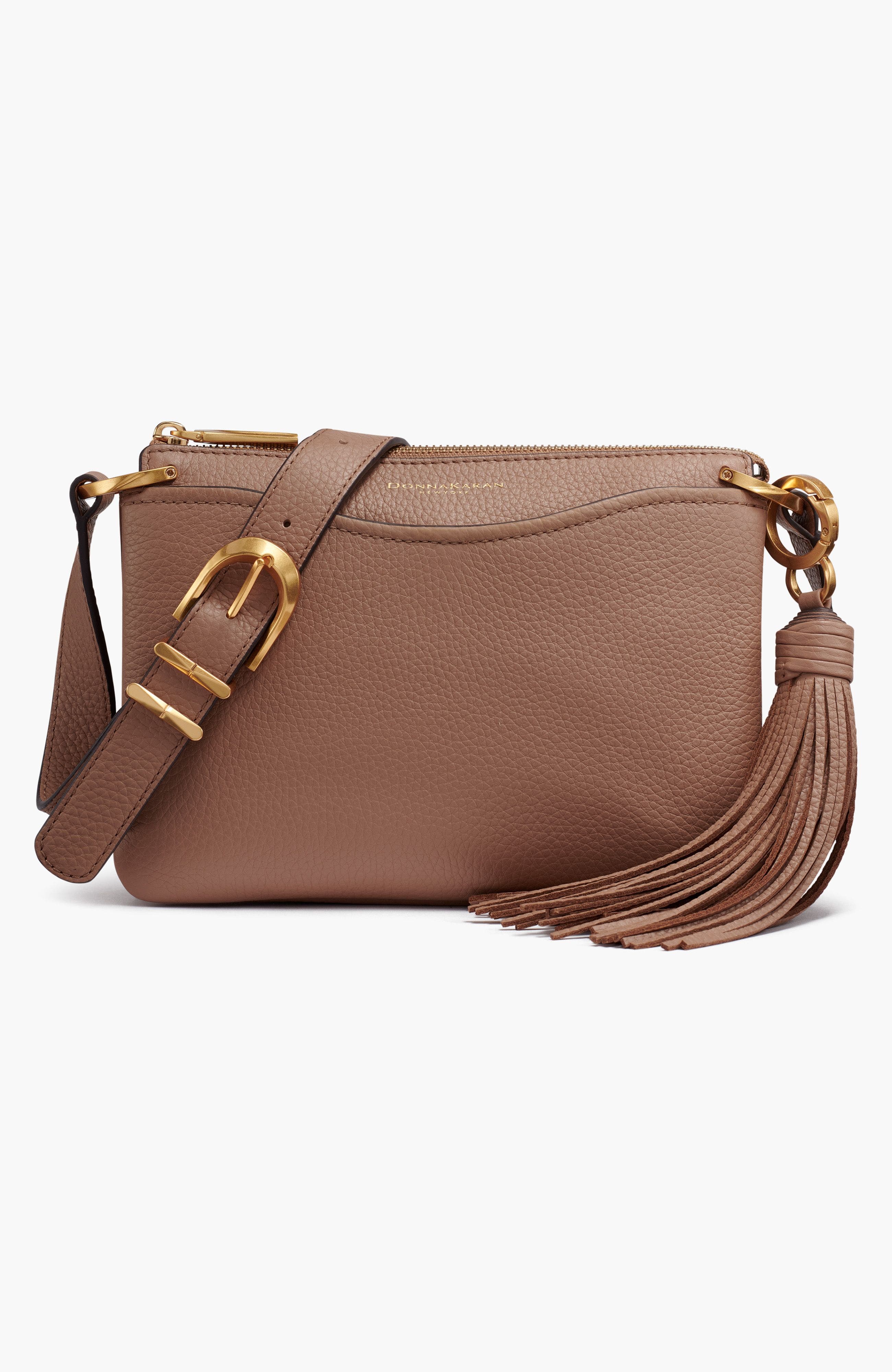 Donna Karan New York Glenwood Crossbody in Toasted Almond 
