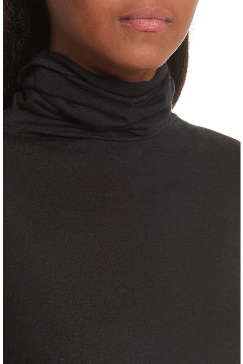 The Perfect Tee Turtleneck, Alternate, color, BLACK