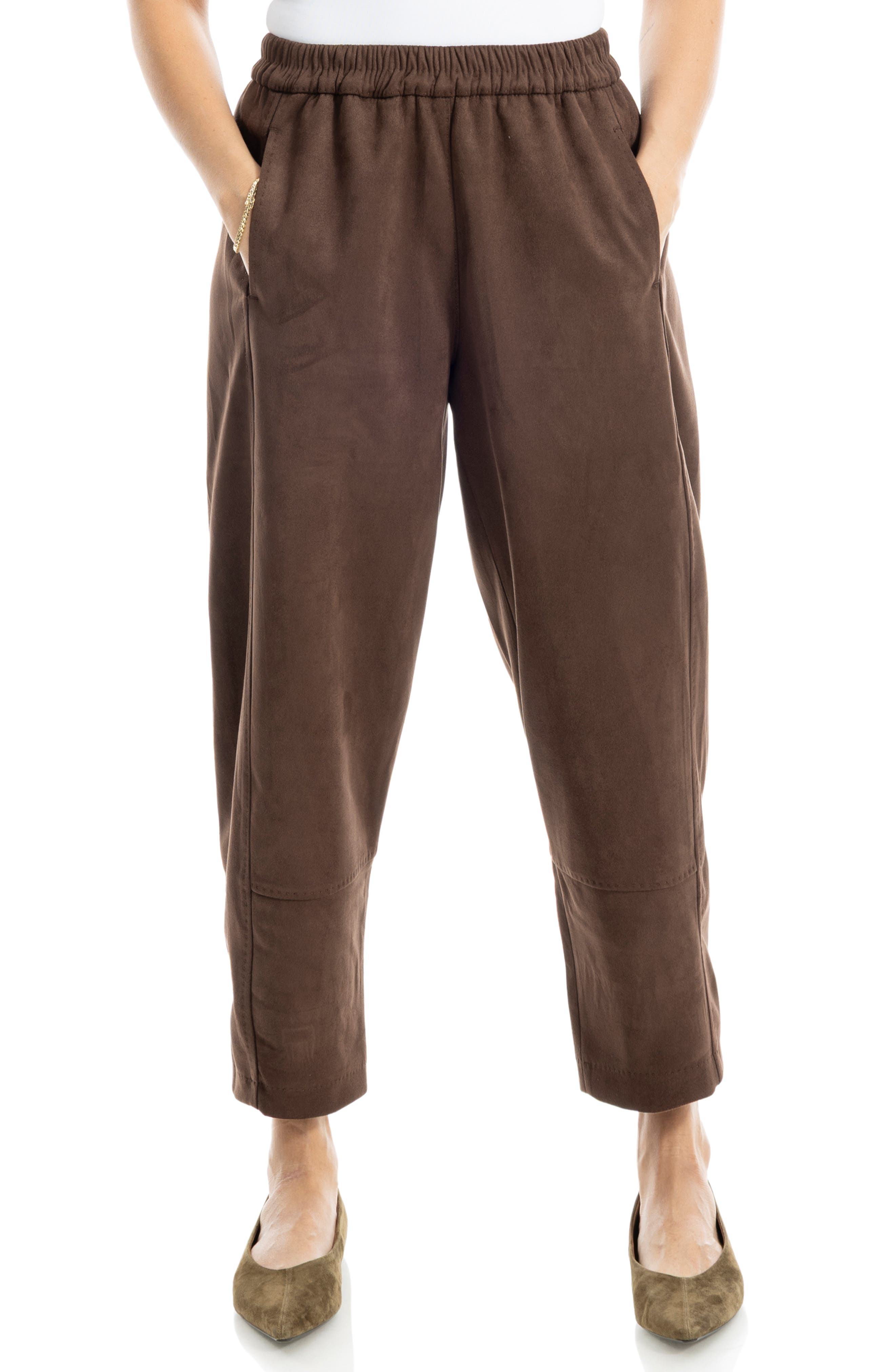 Faux Suede Barrel Pants - image 5