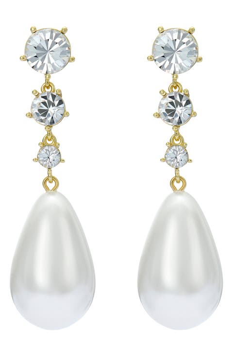 Pearsti Faux Pearl Drop Earrings
