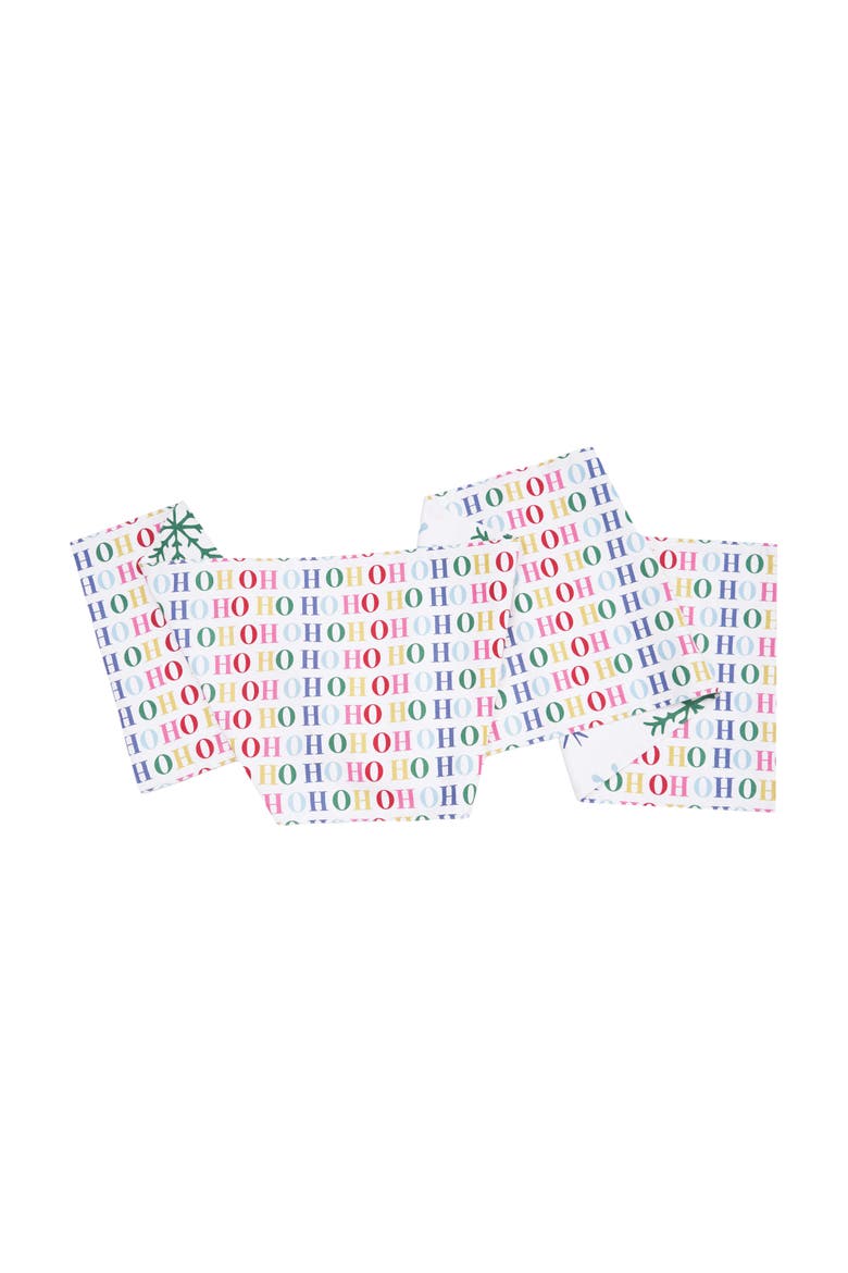 Boho Snowflakes 100% Cotton Christmas Table Runner 14" x 72", Alternate, color, Red