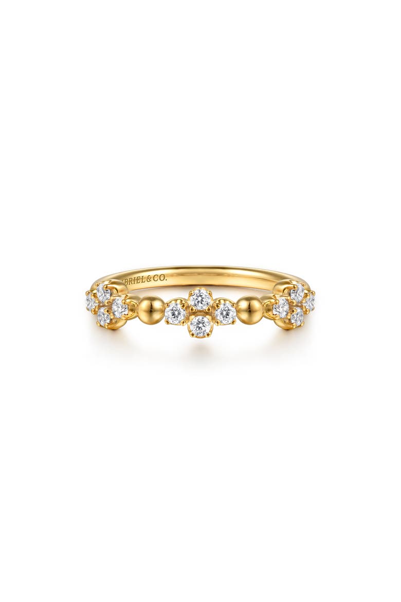 14k Gold Diamond Stackable Ring, Main, color, 14K YELLOW GOLD