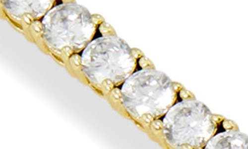 Savvy Cie Jewels 14k Gold Plated Cubic Zirconia Tennis Bracelet In Gold