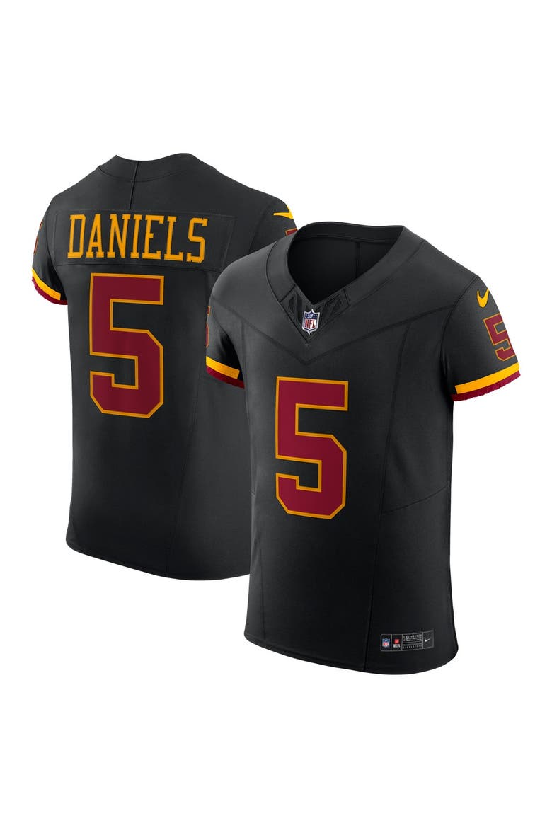 Men's Nike Jayden Daniels Black Washington Commanders Alternate Vapor F.U.S.E. Elite Jersey, Main, color, Black