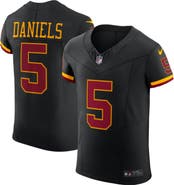 Nike Men's Nike Jayden Daniels Black Washington Commanders Alternate Vapor F.U.S.E. Elite Jersey