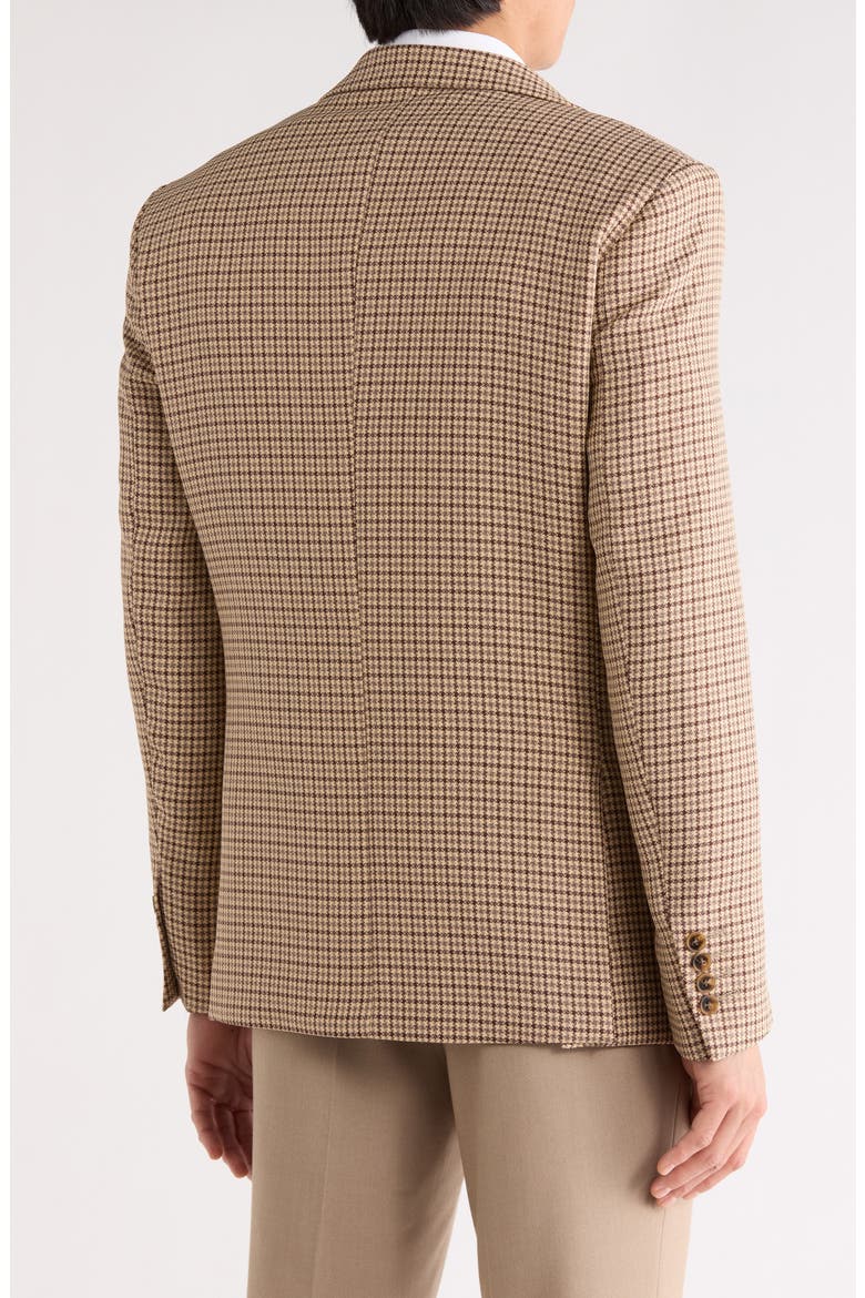 Plaid Slim Fit Sport Coat, Alternate, color, BEIGE