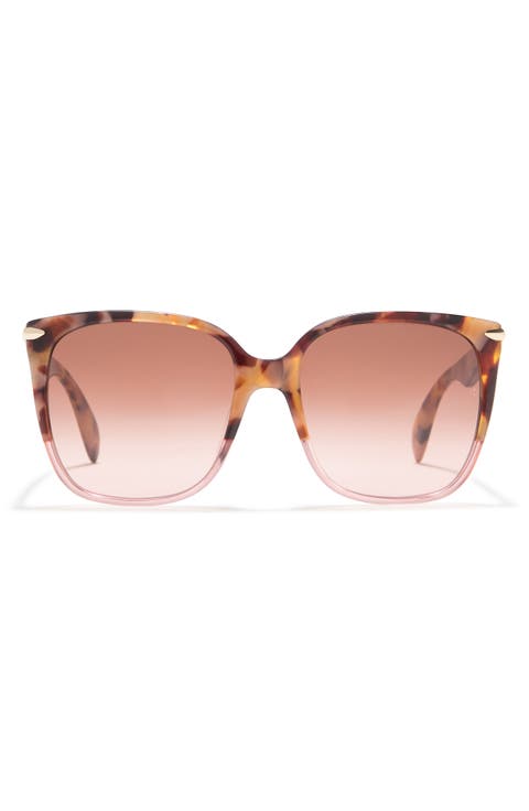 56mm Square Sunglasses