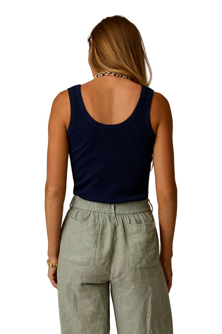 Ever Rib Tank, Alternate, color, Navy