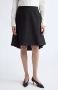 Jil Sander Wool Sablé Skirt