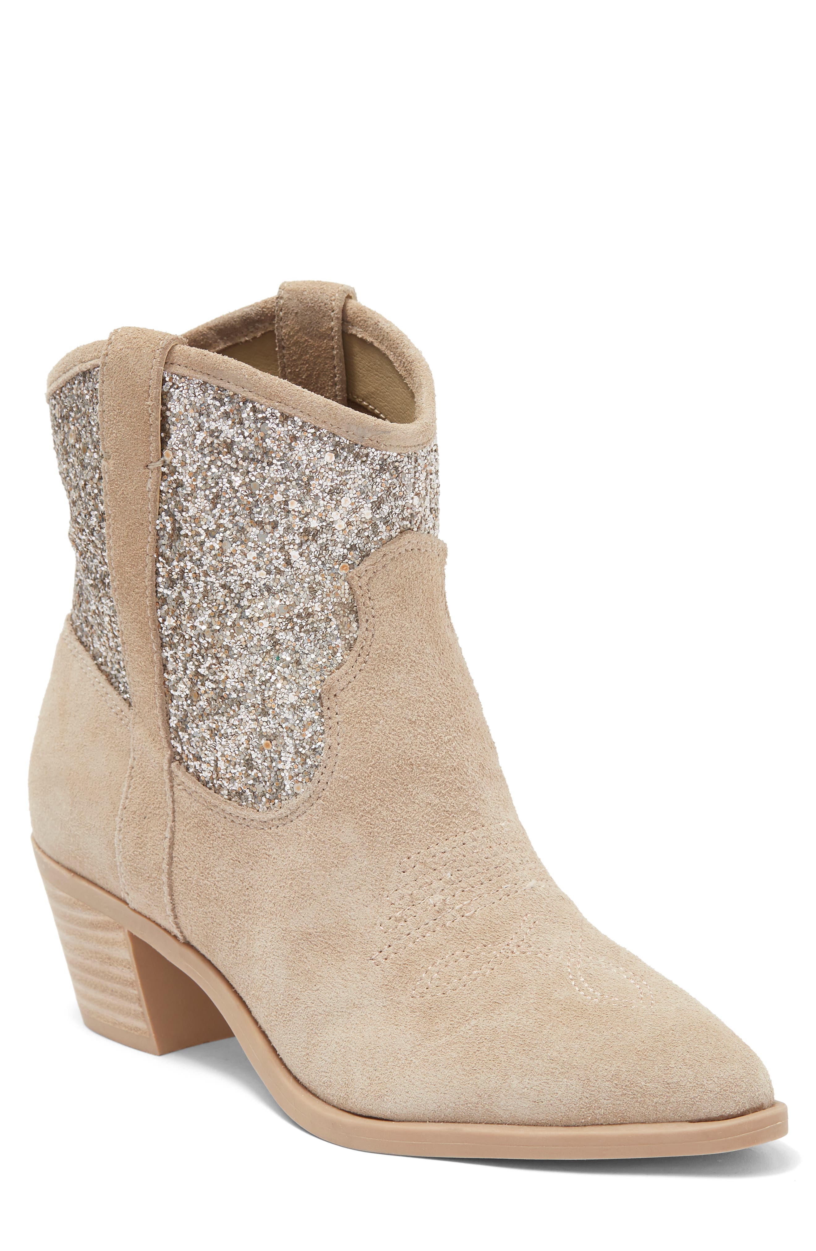 Dolce Vita Sonya Glitter Western Boot, Main, color, 