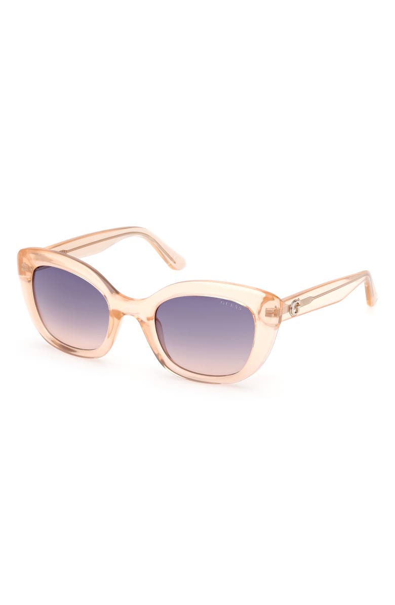 GUESS Square Sunglasses, Alternate, color, Orange/ Other / Gradient