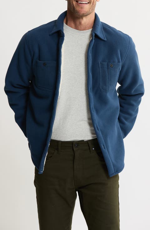 Shirt Jacket with Faux Fur Lining