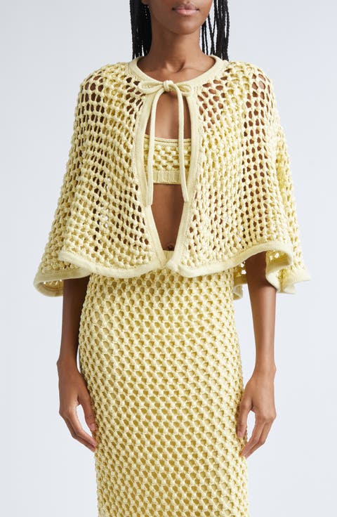 Crystal Mesh Capelet