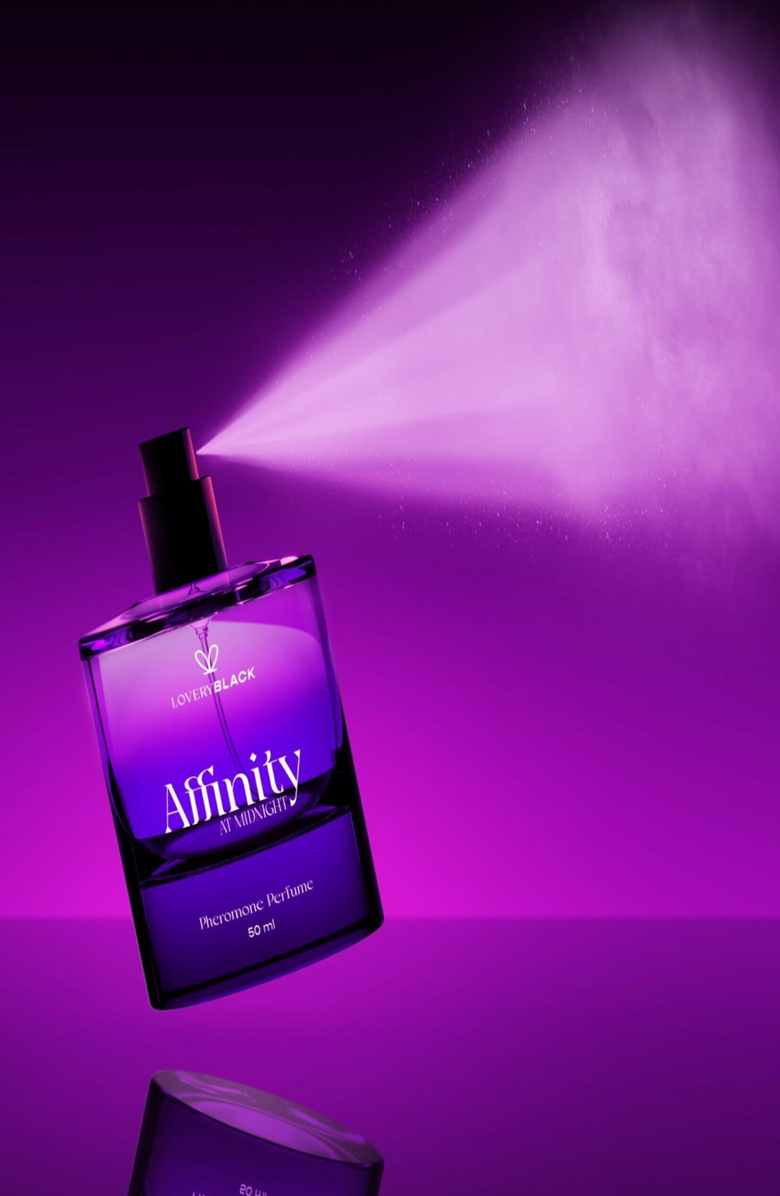 Lovery Affinity At Midnight Pheromone Perfume, Alternate, color, Clear / Dark Purple