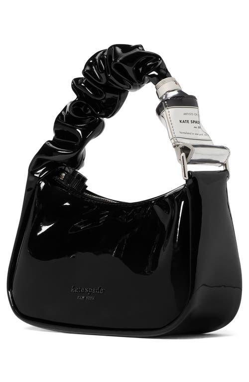 Shop Kate Spade New York Squeeze Patent Leather Mini Bag In Black