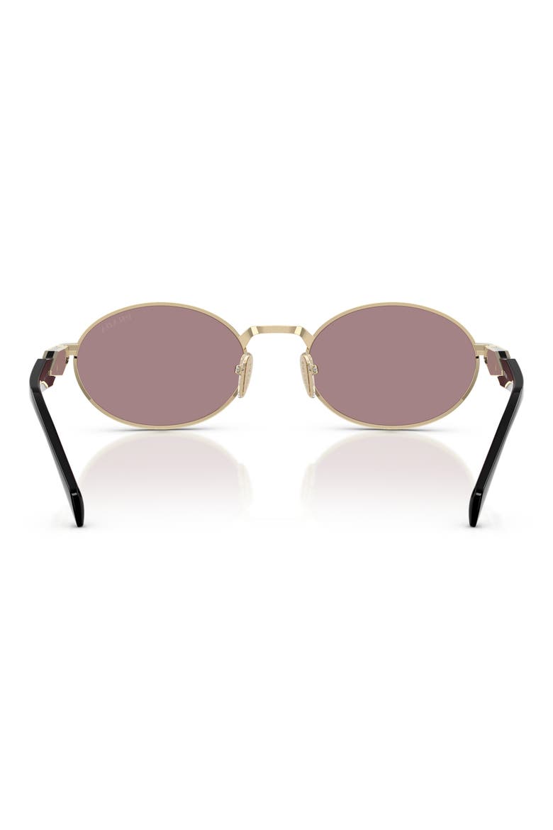 55mm Oval Sunglasses, Alternate, color, GOLD BROWN