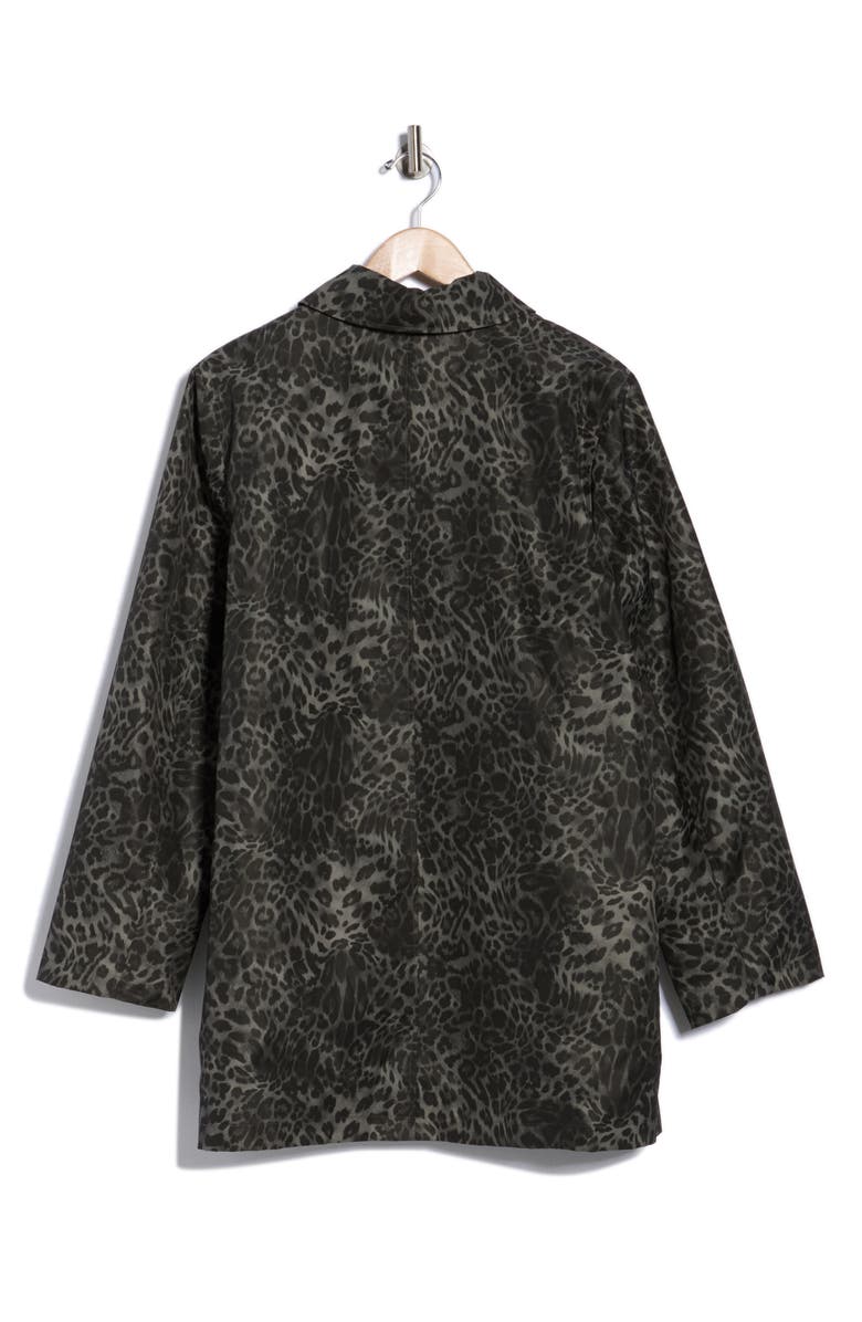 Bernardo Leopard Print Raincoat, Alternate, color, Leopard
