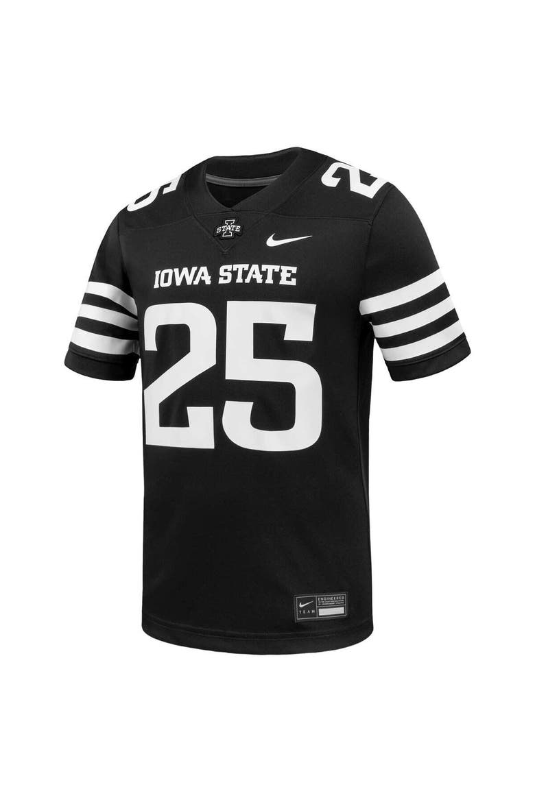 Men's Nike #1 Black Iowa State Cyclones Untouchable Replica Game Jersey, Alternate, color, Black