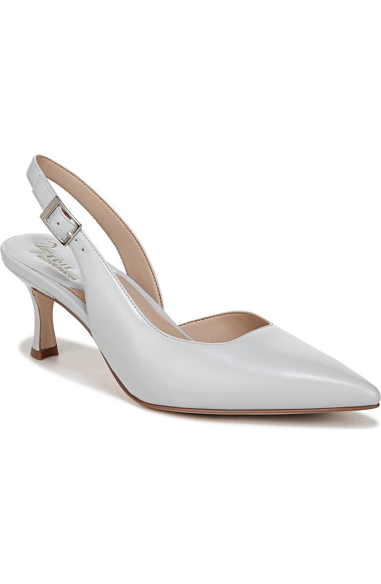 27 EDIT Naturalizer Felicia Slingback Pointed Toe Pump, Main, color, Grey Leather