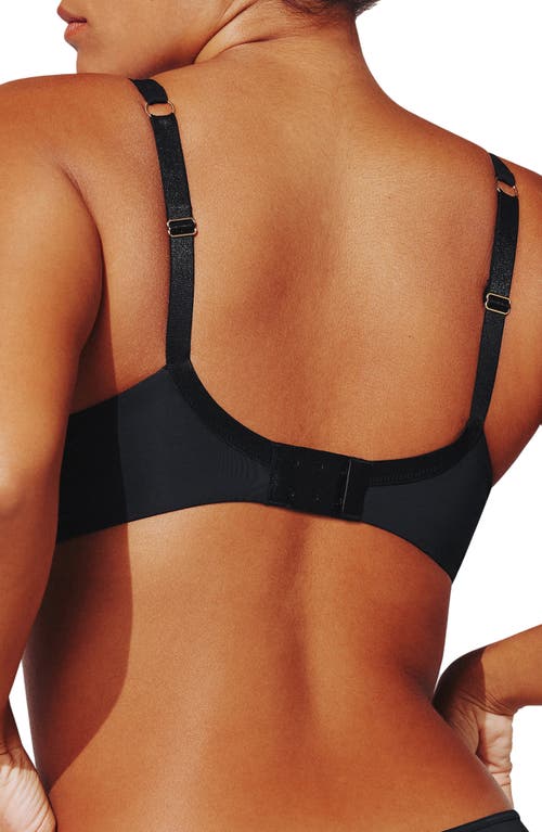 Thirdlove 24/7 Classic Second Skin Underwire Unlined T-shirt Bra In Black
